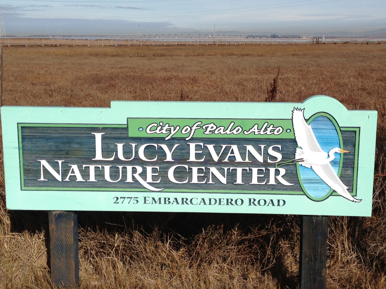 Lucy Evans Nature
                    Interpretation Center Sign