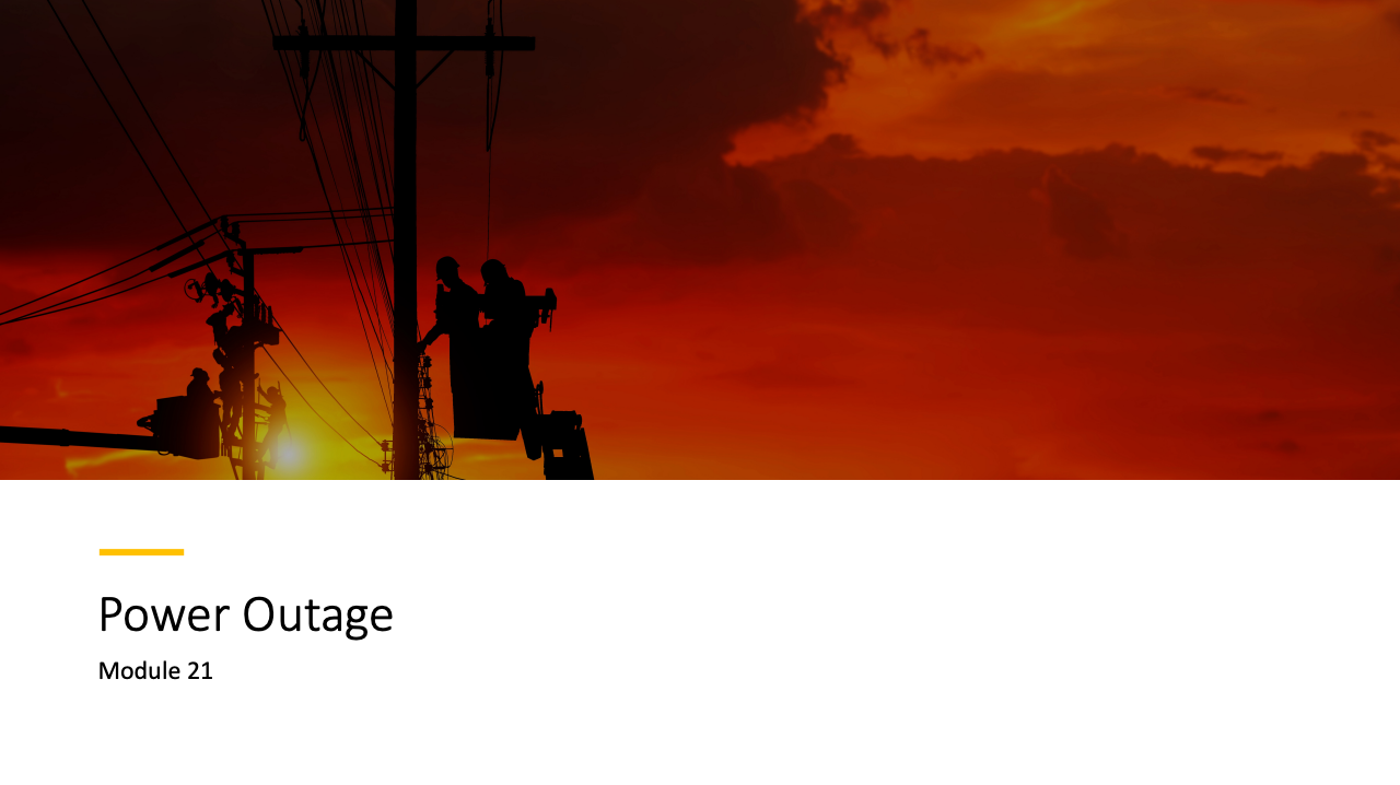 Module 21: Power Outage