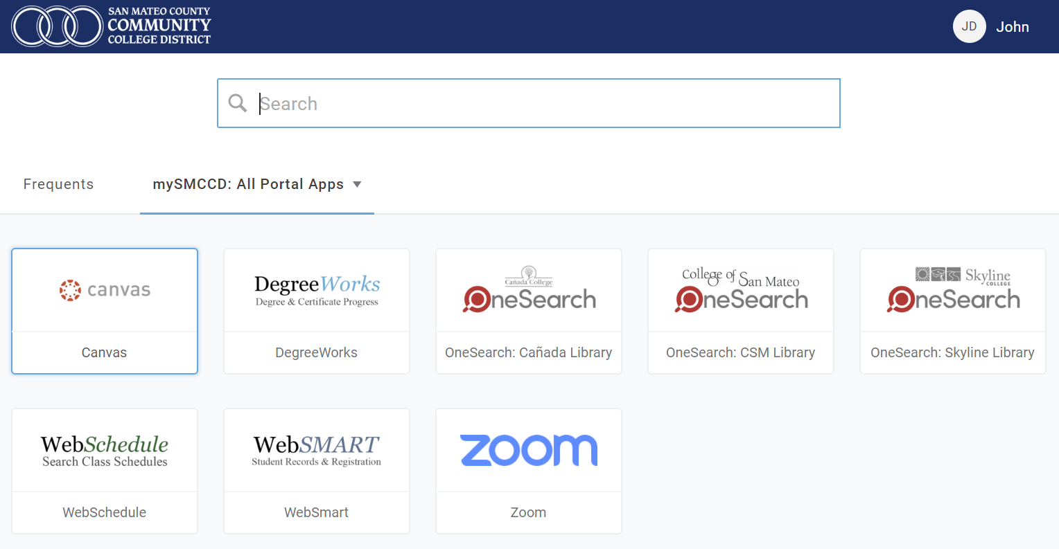 mySMCCD Portal for Applications