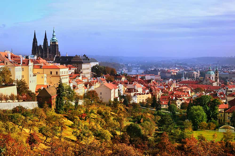 view of the city of Prague