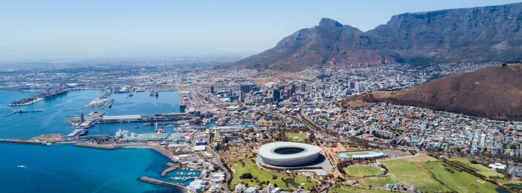aerial view of South Africa