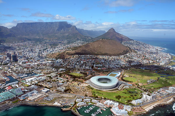 South Africa aerial view
